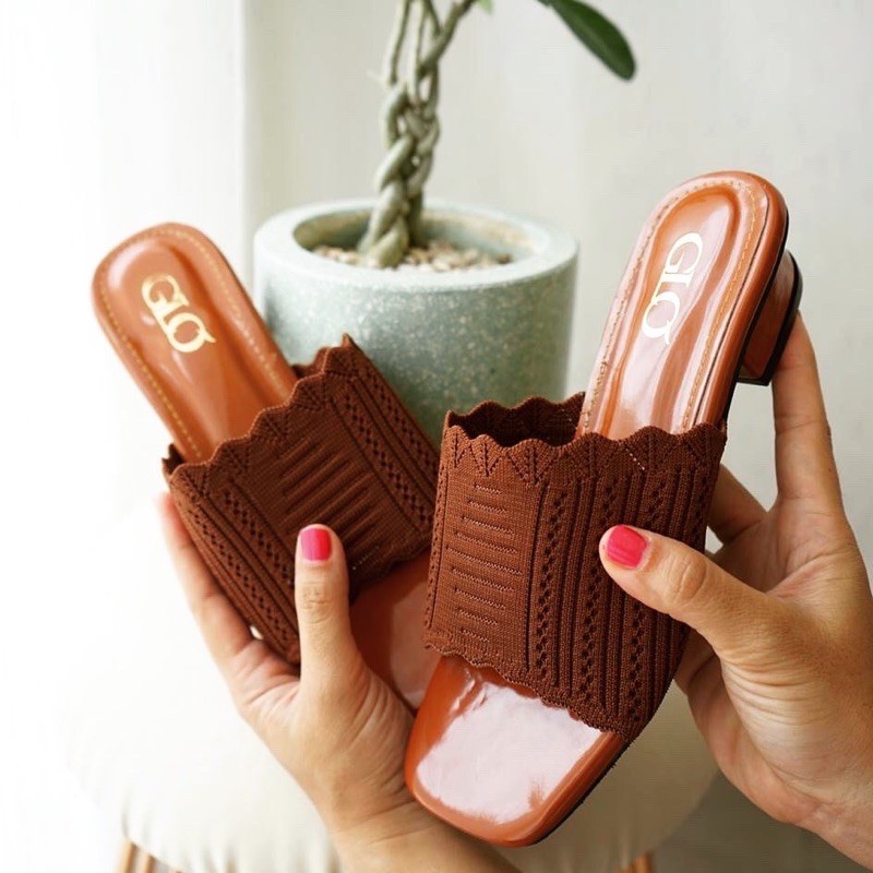 CINTA HEELS WANITA WINDY HEELS RAJUT IMPORT