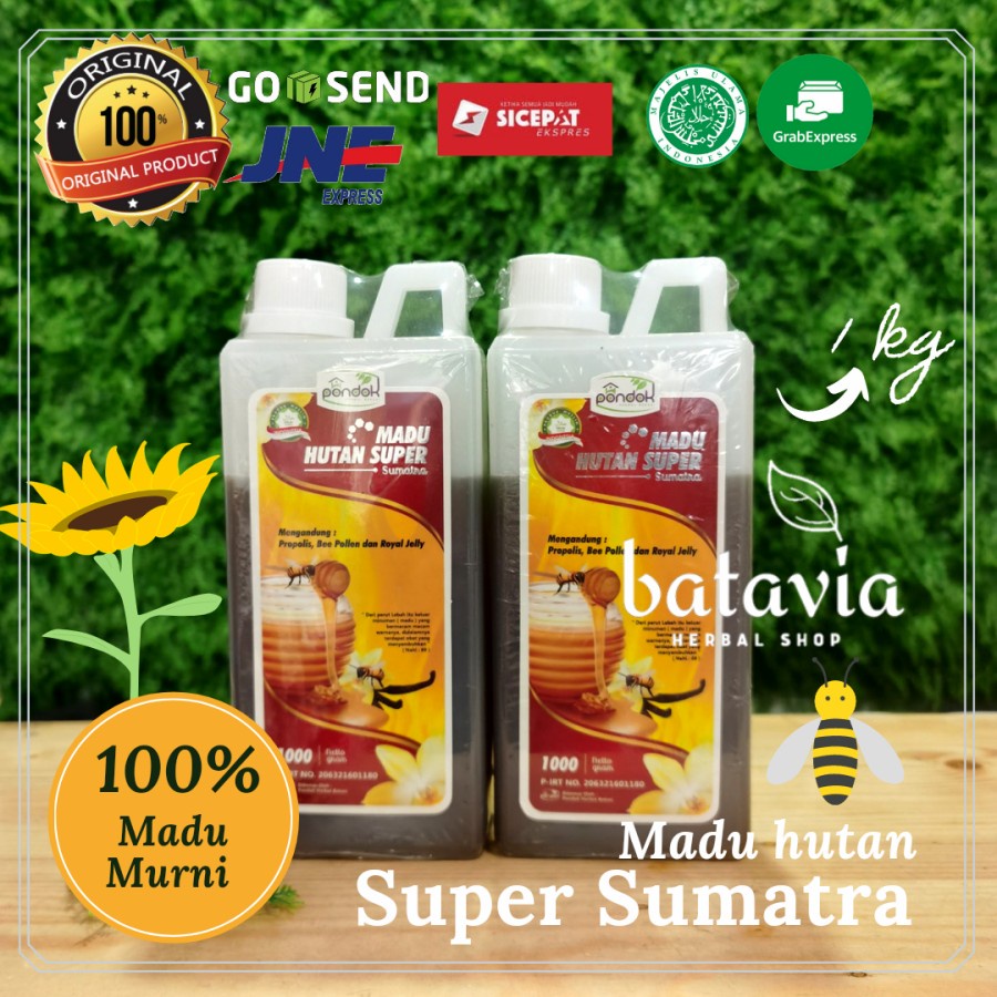 

TERMURAH madu murni asli 100% 1kg madu hutan sumatra sialang - 1kg