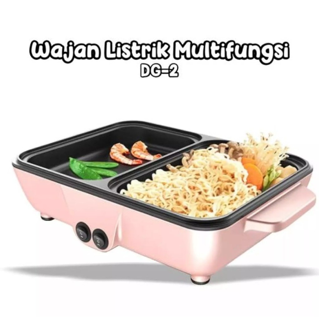 MILIKI SEGERA!!Multifungsi Elektrik Shabu Dan Panggang Grill Pan Dan Hotpot Mini Panci Elektrik