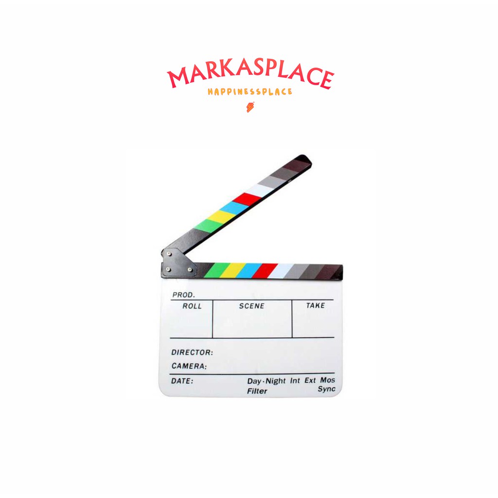 

Profesional Clapper Board Colorful Acrylic TS-3EL