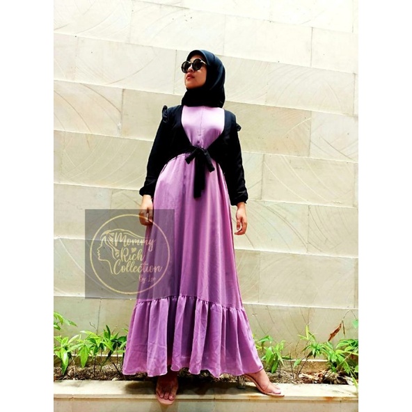 GAMIS GROSIR MURAH CERUTY FULL FURING [PITA]
