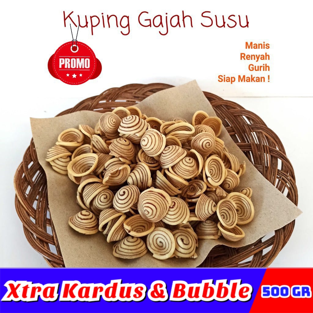 

Kuping Gajah Contong 500gr Cream Coklat / Kuping Gajah Mini - Jajanan Ngariung jajanan jadul snack kiloan makanan ringan