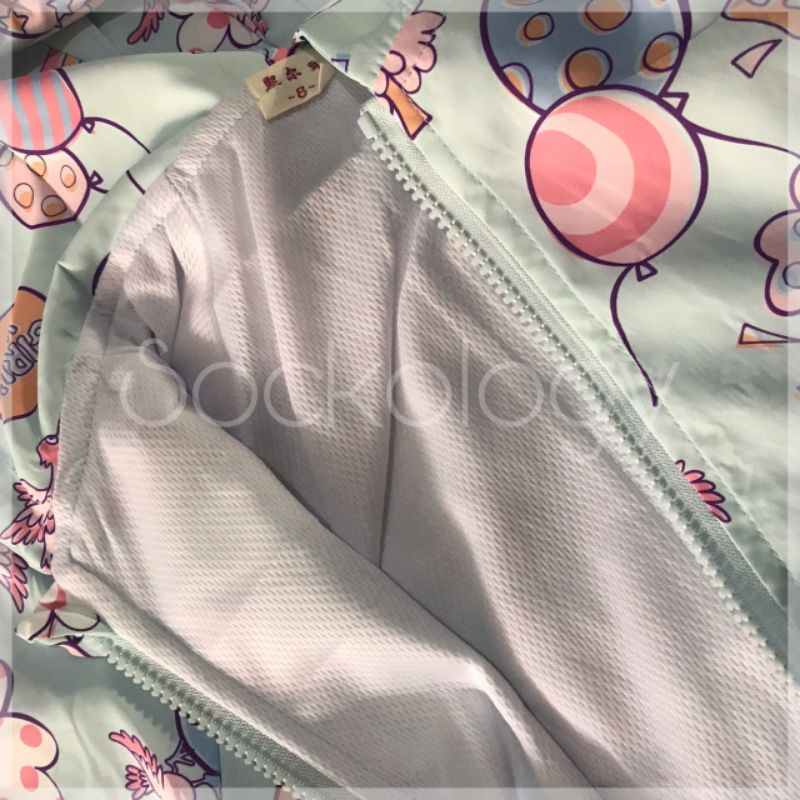 Jaket anak unicorn doraemon bahan parasut