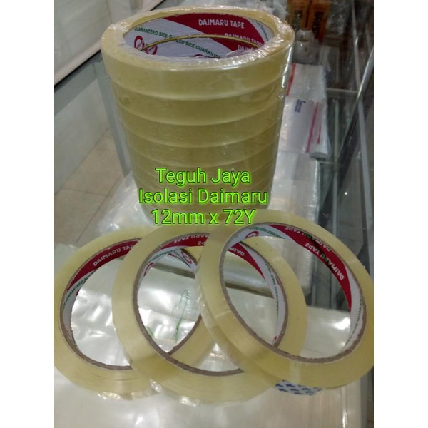 

Isolasi/Selotip Merk Daimaru 12Mm X 72 (Rp25.500/12Rol) Super Lengket
