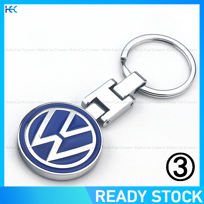 【Ready Stock】Alloy Metal Logo Motorcycle Keychain Car keychain SET for Volkswagen