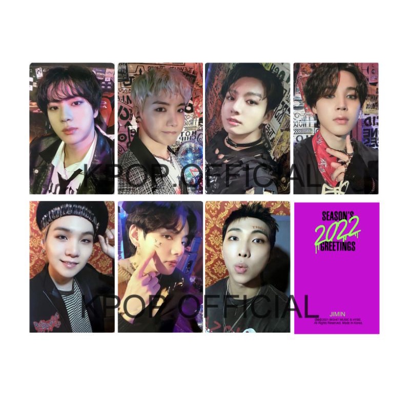 [ READY STOCK ] BTS SEASON GREETING 2022 PHOTOCARD