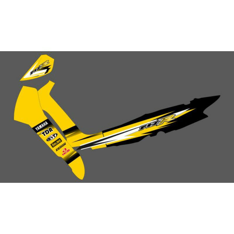 Striping Yamaha F1ZR hitam kuning glossy