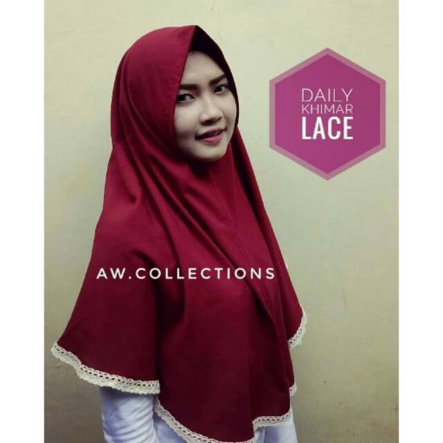 DAILY KHIMAR LACE DARI AW COLLECTON || ORIGINAL BY AW COLLECTION