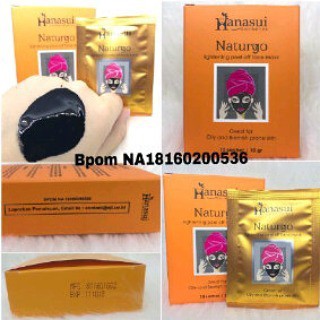 (SACHET) HANASUI Naturgo Black and Gold | Masker Peel Off Masker Wajah Maskaer Lumpur