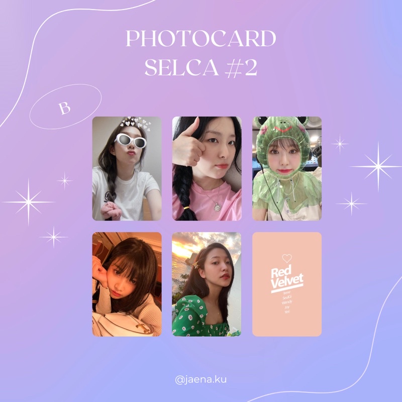 [RED VELVET] PHOTOCARD SELCA #2 RED VELVET ‼️BACA DESKRIPSI‼️