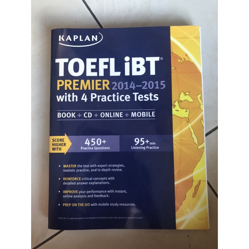 Kaplan TOEFL iBT Premier 2014-2015 with 4 Practice Tests: Book + CD + Online + Mobile