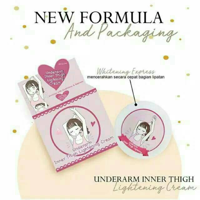 MS GLOW UNDERAM CREAM / KRIM PEMUTIH KETIAK LIPATAN SELAKANGAN MSGLOW SKINCARE ORIGINAL
