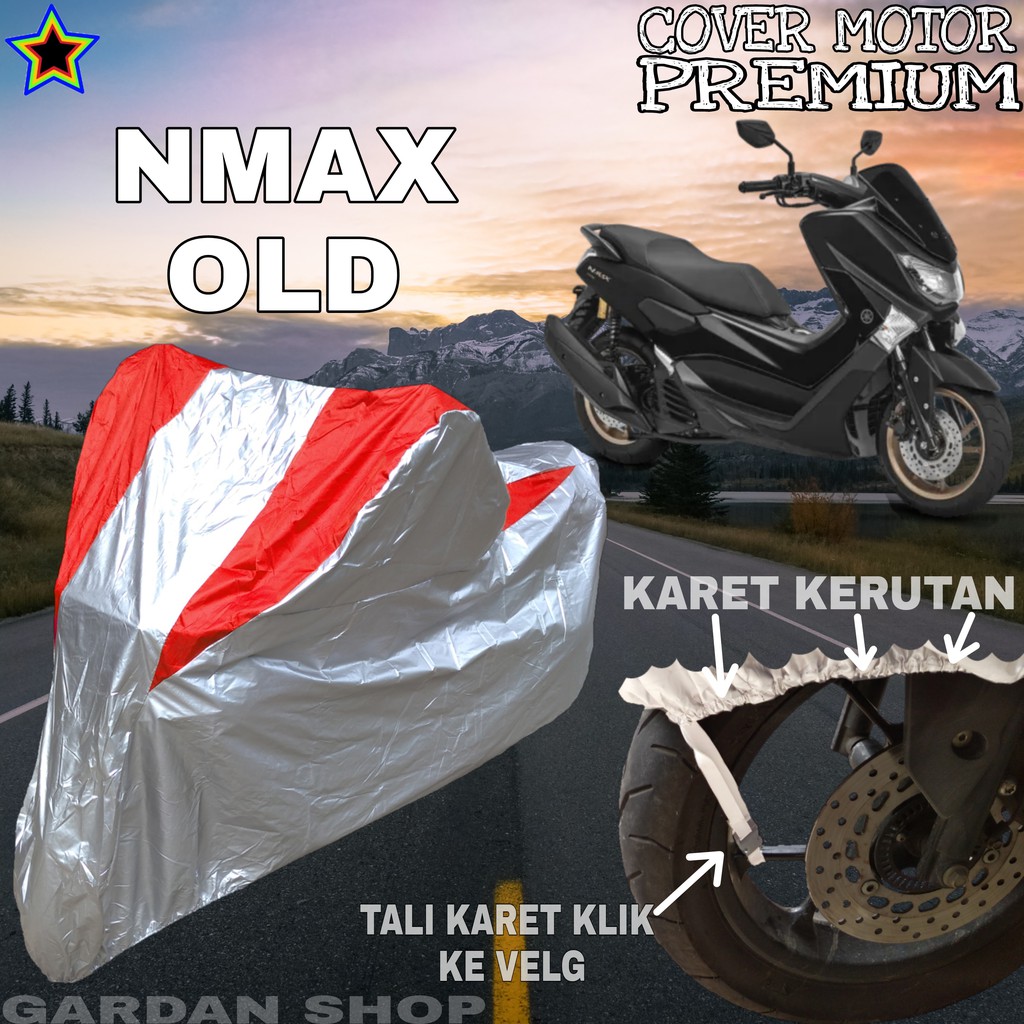 Sarung Motor NMAX OLD Silver MERAH Body Cover Penutup Motor Nmax PREMIUM