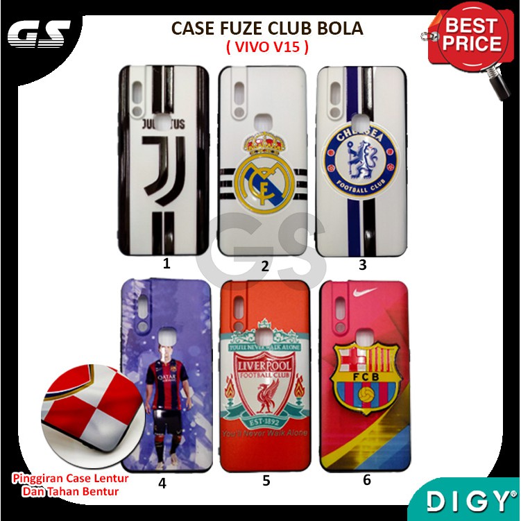 Promo Murah Case Club Bola VIVO Y19  V15  Y91 Y95  Y1S S6 Z6 Casing Hardcase bahan fuze