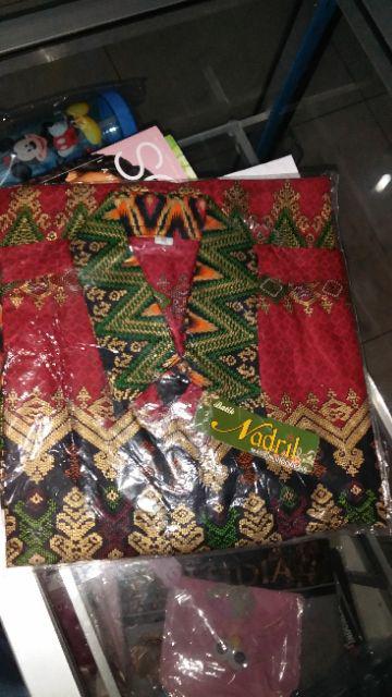 Maura Couple - Sania Ruffle Batik Couple Ori Ndoro Jowi Dnt Garansi Termurah Shopee - Parang Maroon