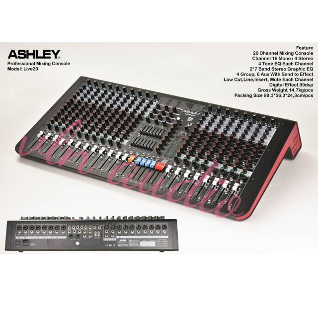Mixer audio ASHLEY LIVE 20  LIVE20 ORIGINAL
