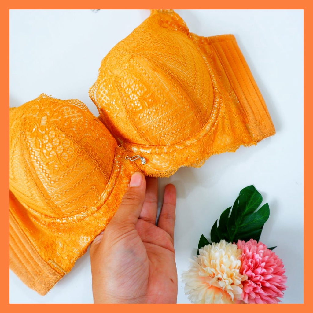 BRA IMPORT ORANGE BH PUSH UP DENGAN KAWAT BH IMPORT MURAH