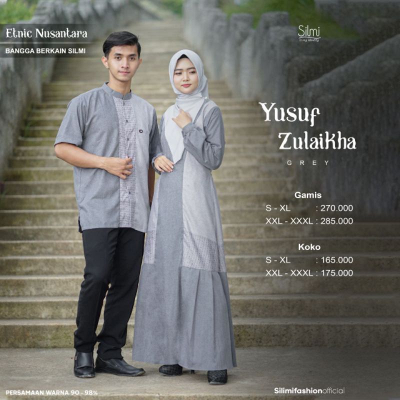 Couple Yusuf Zulaikha By SilmiFashion/ Couple Murah/ Couple Motif/ Couple