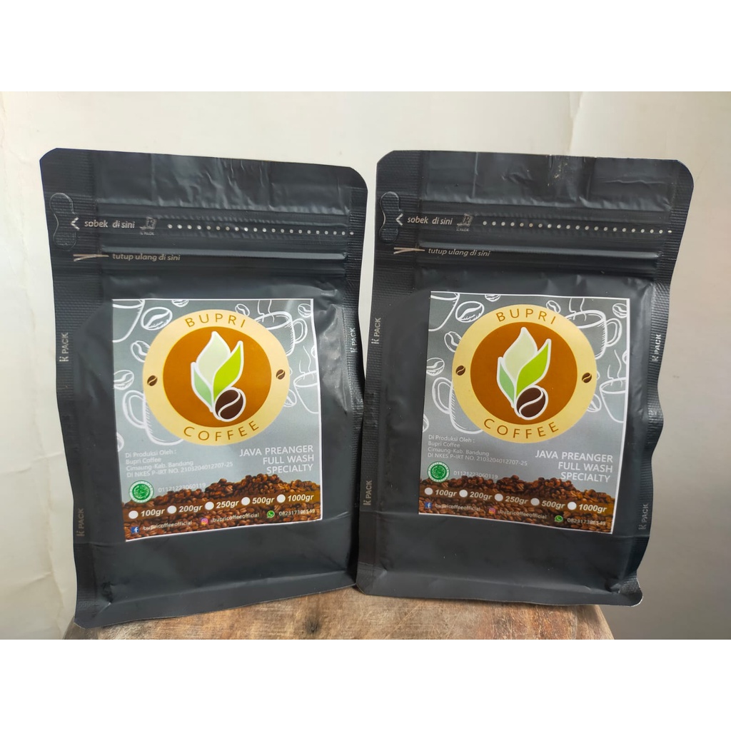 

Bupri Coffee Java Preanger Kopi Puntang Specialty Full Wash Process Tanpa Bahan Pengawet 100gr