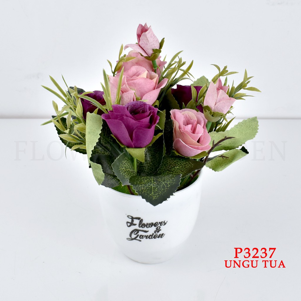 TIB P3237 TANAMAN BUNGA HIAS POT TANAMAN HIAS DEKORASI RUMAH DAN BUNGA PLASTIK-8