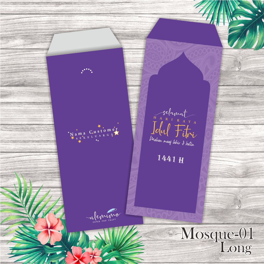 

Amplop Angpao Custom Long Islami 01