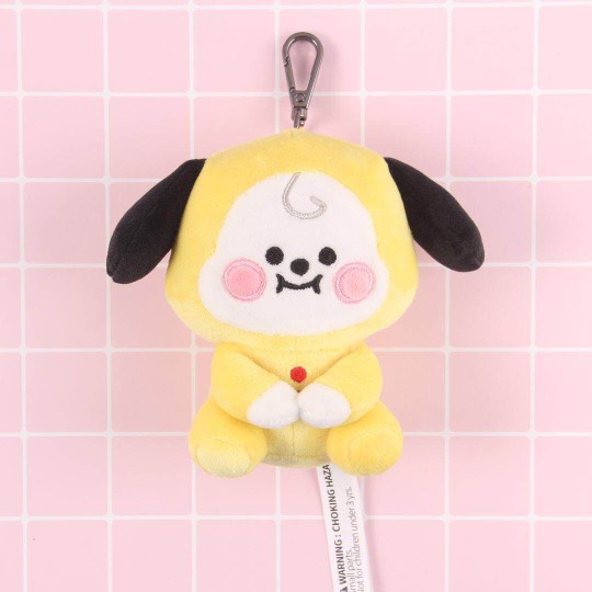 Ready Stock KPOP BTS BT21 Baby 12cm Seated Doll TATA COOKY CHIMMY KOYA SHOOKY MANG RJ Baby Plush Keychain-7