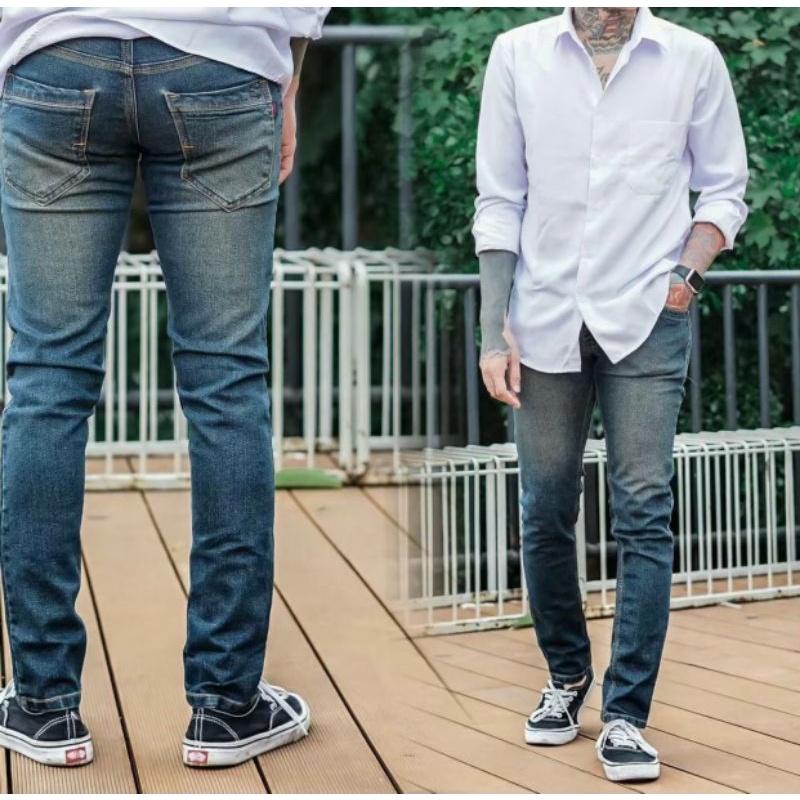 Celana Jeans Pensil Cmjee Pria Denim Streach Biotink Premium