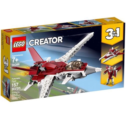 Lego Creator 3in1 31086 Futuristic Flyer / mainan anak pesawat robot