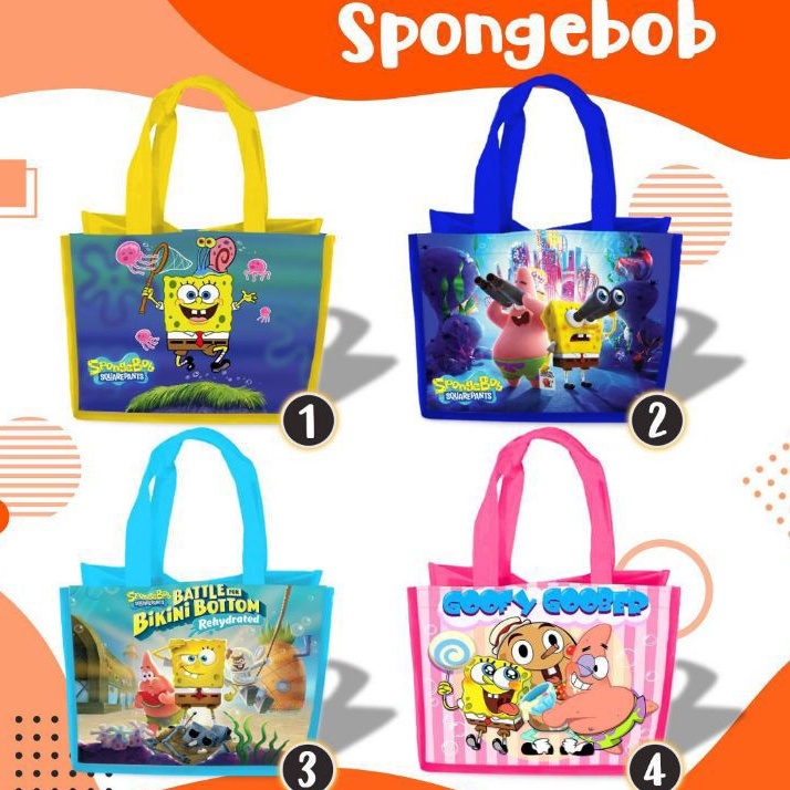 

Tas Goodie Bag Souvenir Spongebob Bingkisan Ultah Anak Ulang Tahun Anak Tasyakuran Nasi Kotak Tumpeng Mini Nasi Box Murmer Berkualitas
