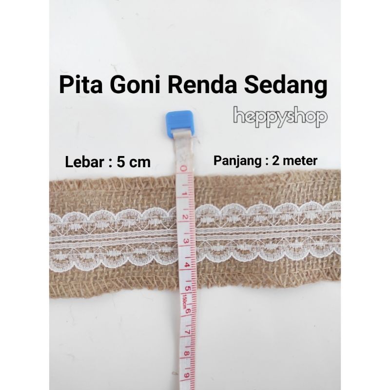 

Pita Goni Renda Sedang, Pita Burlap