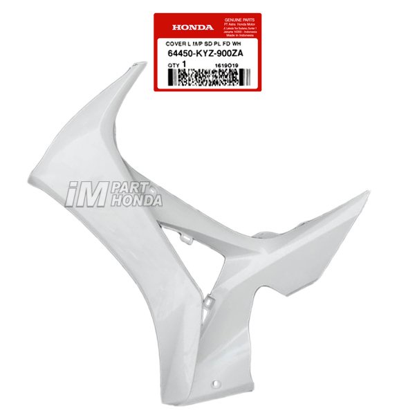 64450-KYZ-900ZA Cover Sayap Kiri Supra X 125 Helm in Karbu Fi Putih JKT