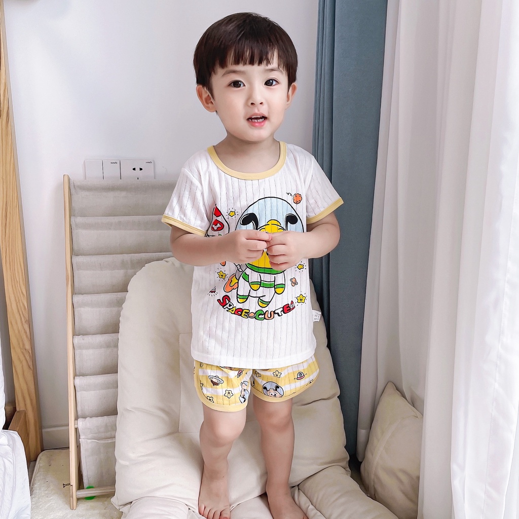 Setelan Anak Celana + Baju lengan pendek | Setelan Baby Motif