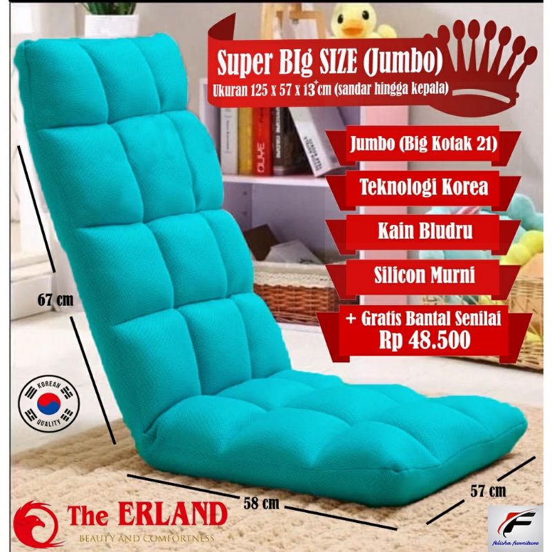 Kursi Lesehan SEDANG / JUMBO The Erland _ Kursi Tintami Jumba 180°