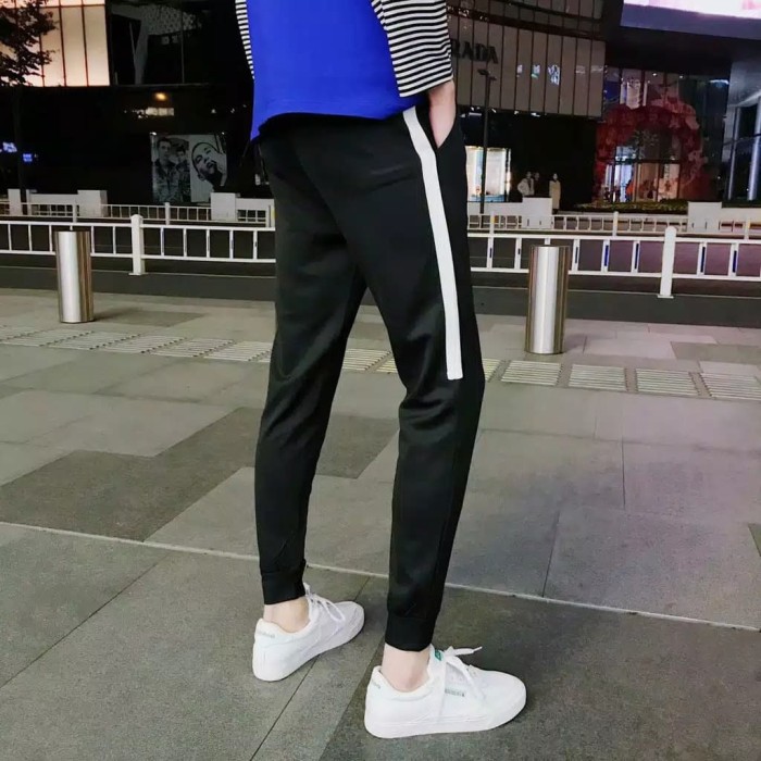 TBI Simple Jogger Street Style Pant AHWNV Celana Joger Pria K-POP BTS EXO