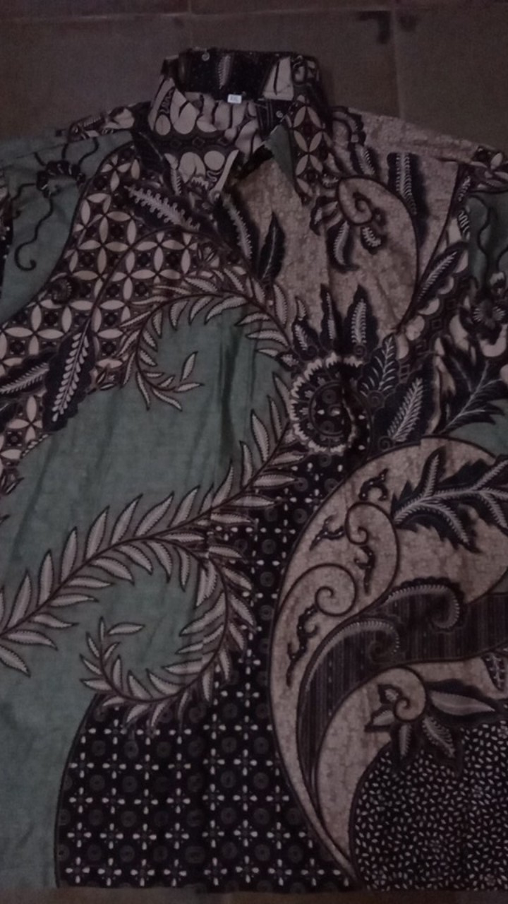 Kemeja Batik Pria Ppbtk07 Modern Lengan Panjang Casual Modis Trendy Masa Kini M L Xl Asli Pekalongan