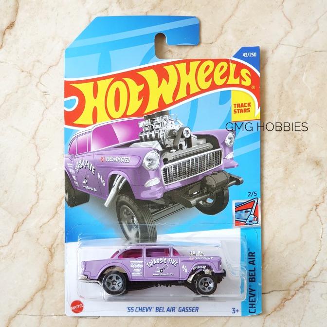 F22 '55 CHEVY BEL AIR GASSER TRIASSIC HOTWHEELS HOT WHEELS DIECAST