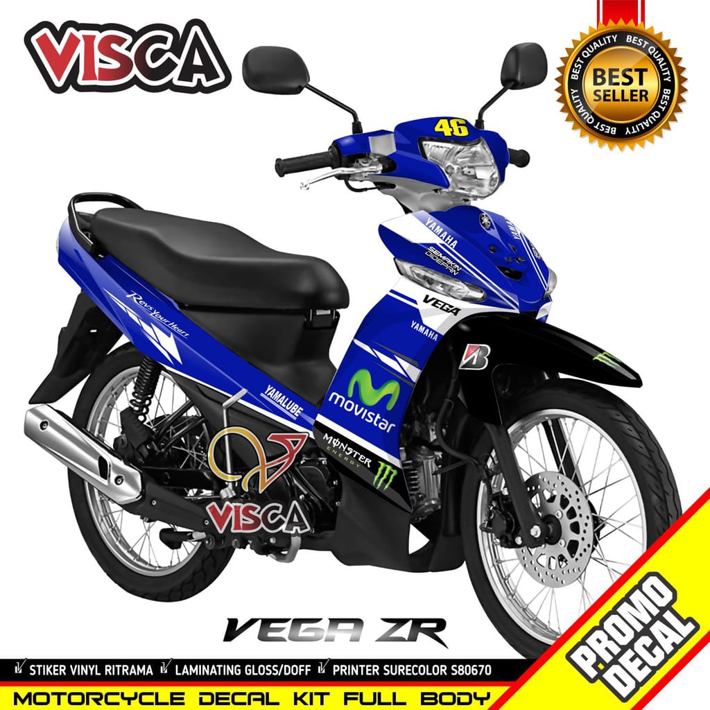 Decal Stiker Vega Zr Striping Motor Vega Zr Movistar
