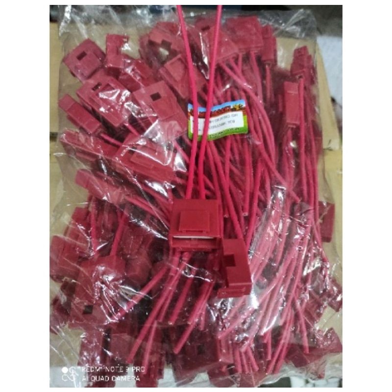 Soket fuse holder box dx ceramic rumah sekring tancap tusuk keramik untuk sekring besar rumah box sekring besar keramik socket soket kabel merah