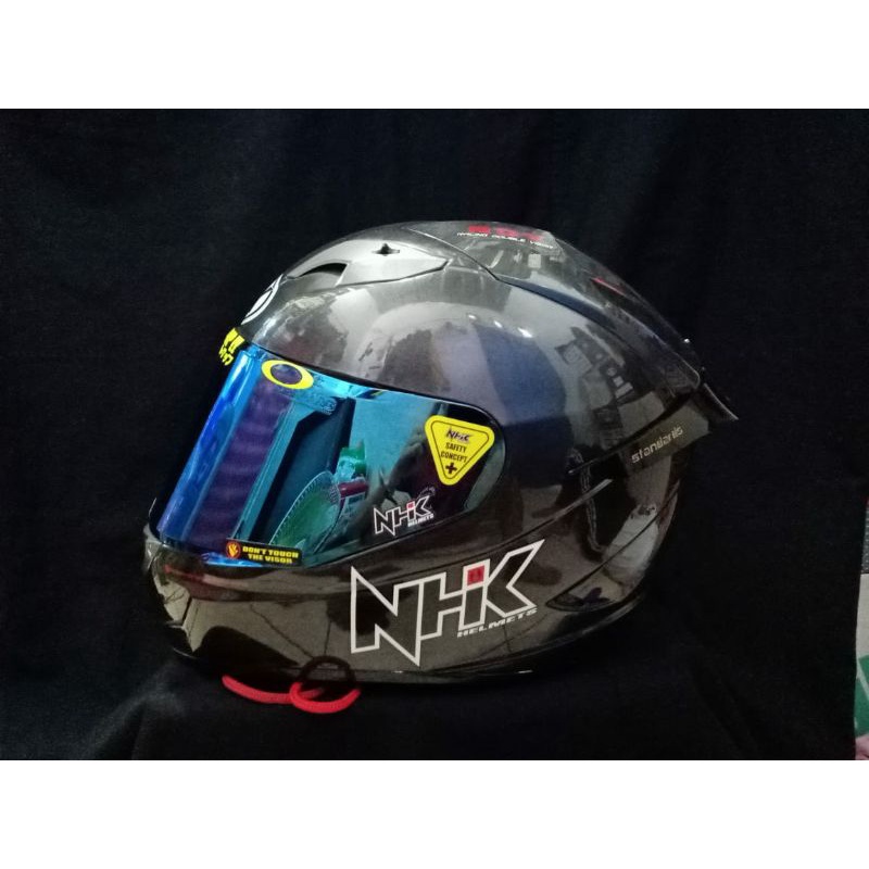 NHK HELM GP1000 SOLID GUNMETAL PAKET GANTENG TERMURAH