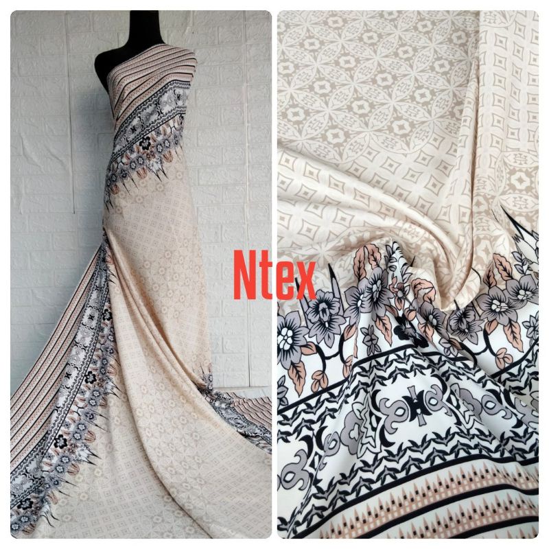 Kain Dr Silk Original Motif Elena harga setengah meter