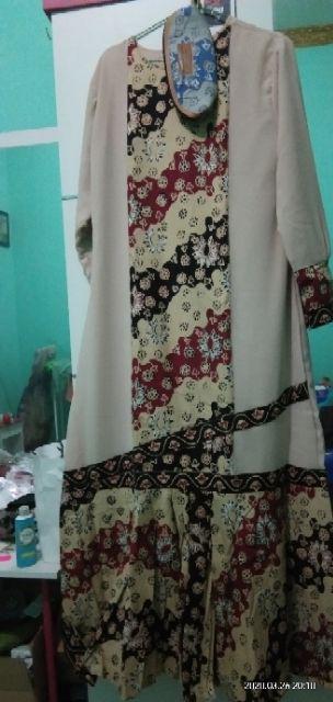 Gamis Batik Wanita Asli Jambi Berkualitas - Zallatra Gm13