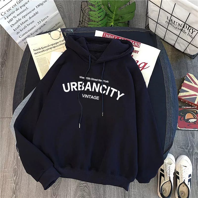 URBAN CITY SWEATER HOODIE // SWEATER HOODIE VINTAGE NEWYORK UNIVERSITY