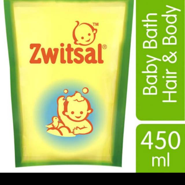 Zwitsal baby bath hair &amp; body 450 ml