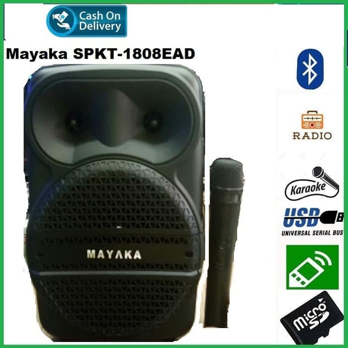 Portable Wireless Meeting Ampli Mayaka SPKT-1808EAD | Speaker trolley