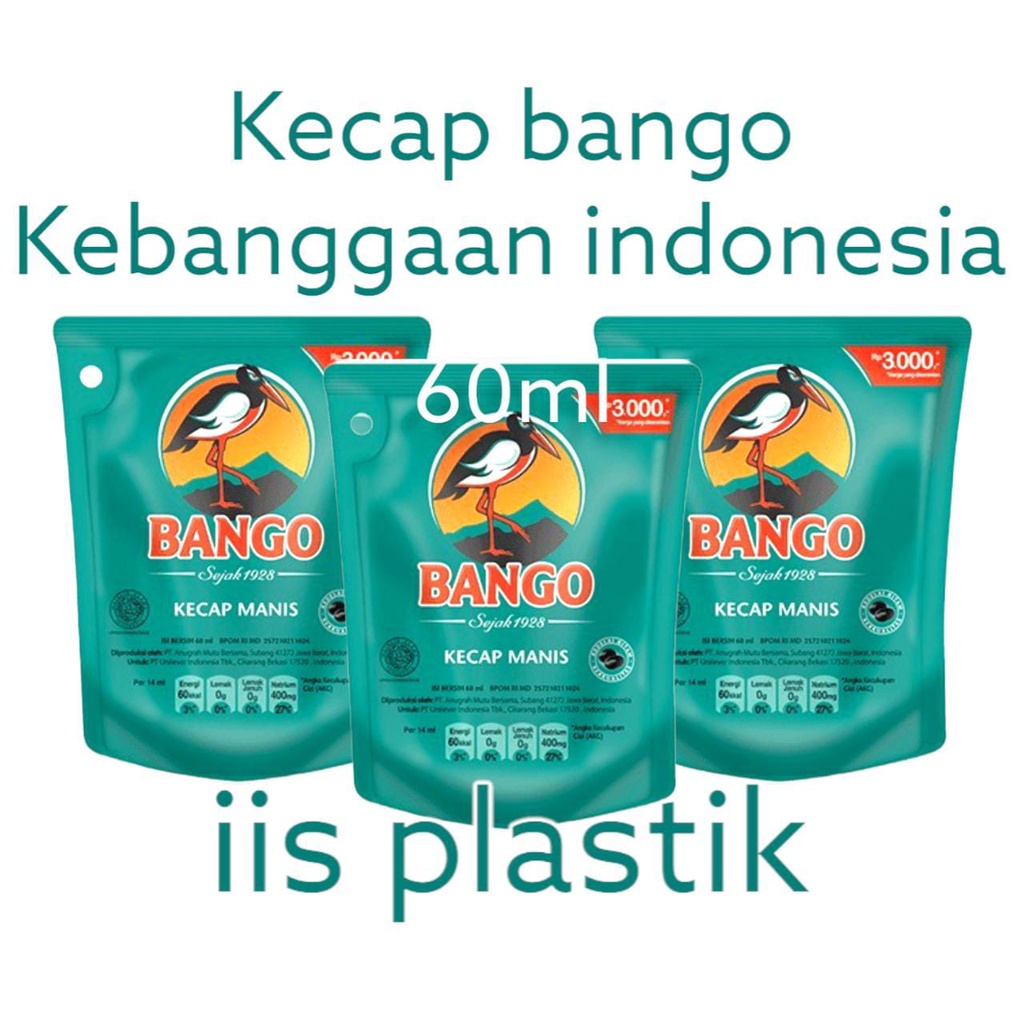 

Bango Kecap Manis 60ml - Soy Sauce, Kecap Manis Refill, Kecap Manis Pouch