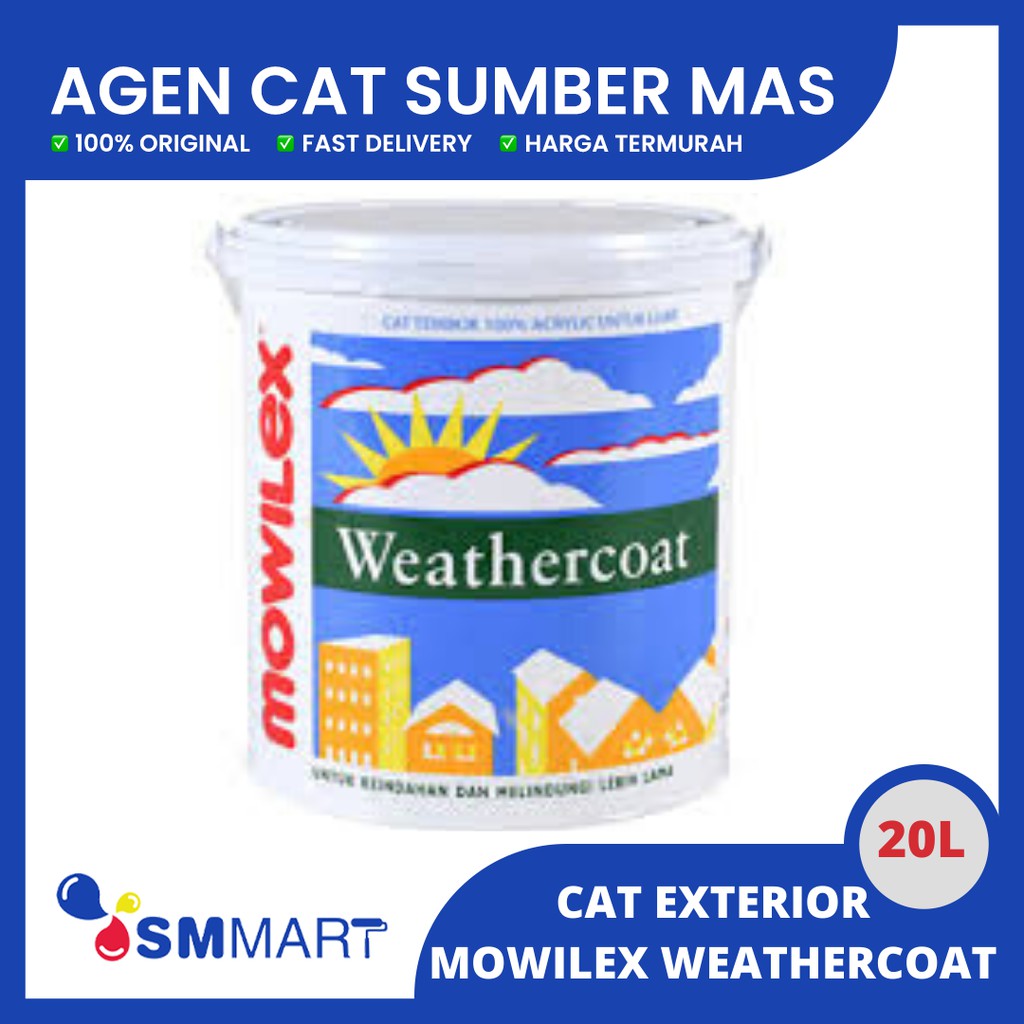 CAT TEMBOK EXTERIOR MOWILEX WEATHERCOAT PAIL / 20L