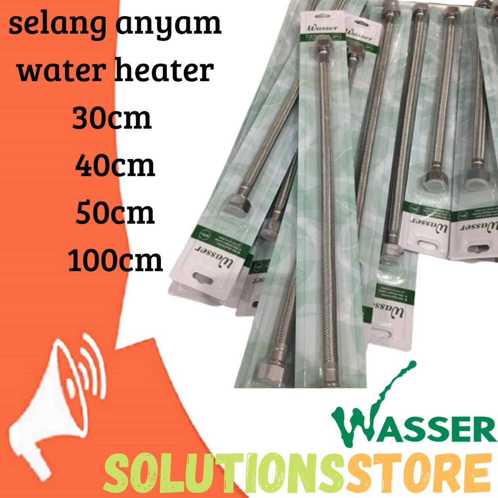 WASSER Selang Flexible Anyam Panas Dingin / Selang Flexibel closet /Toilet duduk