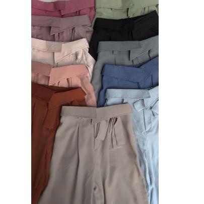 Keluaran Terbaru.. Nobu Pants - KULOT FLOWY LOOSE BISA 4 STYLE
