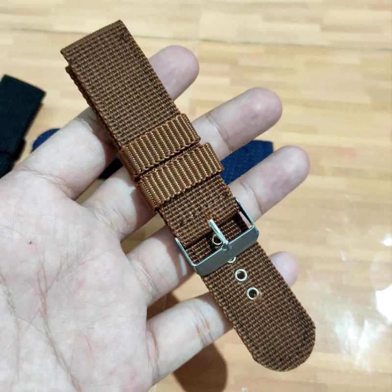 [ BISA COD ] STRAP JAM TANGAN BAHAN CANVAS TERMURAH , STRAP JAM TANGAN NYLON