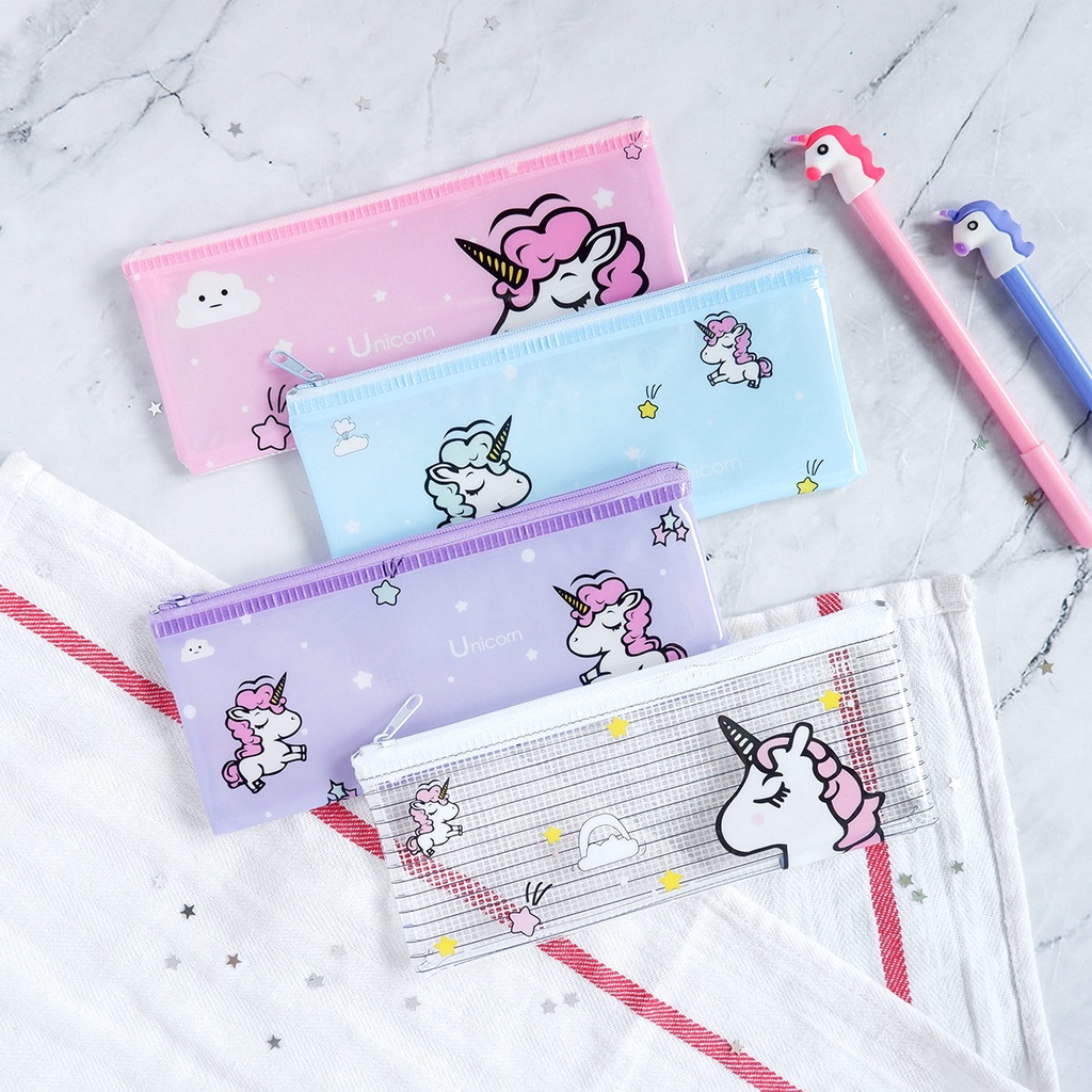 

Panmomo Dream Like a Unicorn Plastic Pencil Case - Tempat/Kotak Pensil